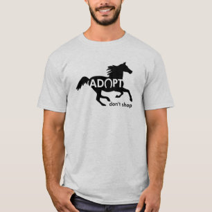 Camiseta Adotar Não Comprar Cavalo