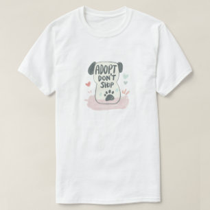 Camiseta Adotar, Não Comprar   Defesa dos Animais de Emergê