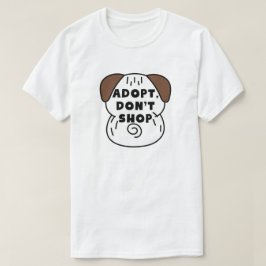 Camiseta Adotar, Não Comprar | Defesa dos Animais de Emergê