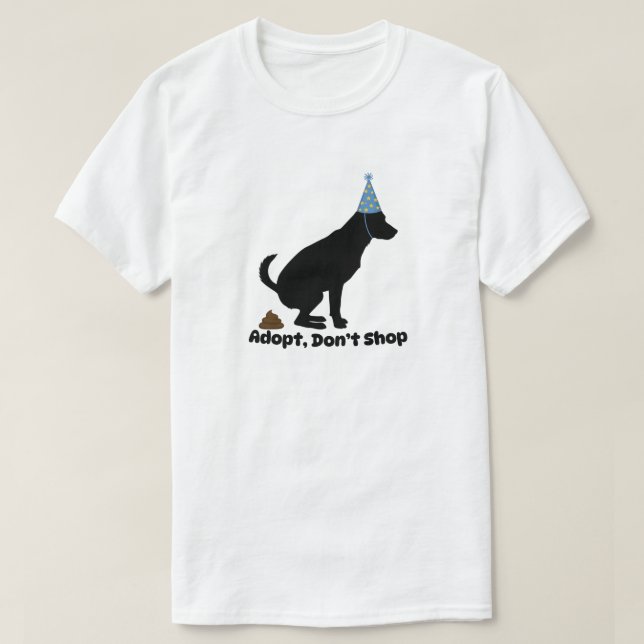 Camiseta Adotar, Não Comprar | Defesa dos Animais de Emergê (Frente do Design)