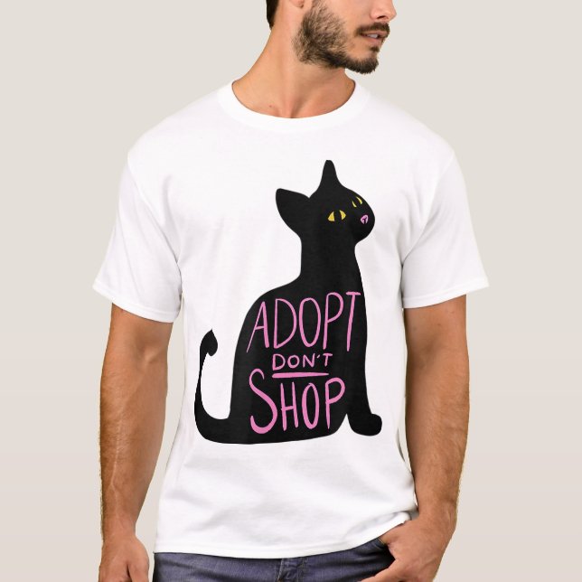 Camiseta adotar não comprar Katze (Frente)