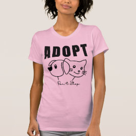 Camiseta Adotar Não Comprar - Proteção dos Animais e Adoção