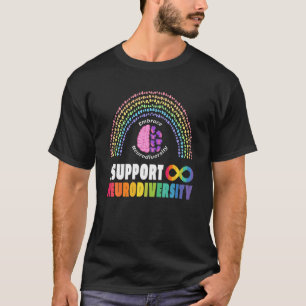 Camiseta Adotar Neurodiversity Autism Spectrum ADHD ASD Ra