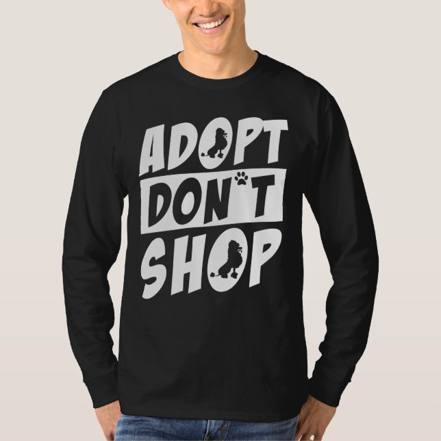 Camiseta Adotar Poodle Não Comprar (Frente)