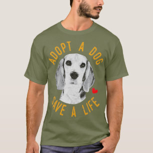 Camiseta Adotar Um Cachorro Salvar Um Presente De Beagles D