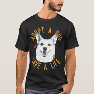 Camiseta Adotar Um Cão Salvar Um Salvamento De Vida Pembrok