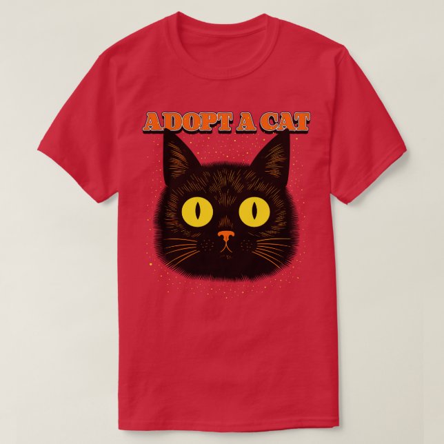 Camiseta Adotar Um Gato (Frente do Design)