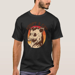 Camiseta Adotar Um Gato Possum Maravilha