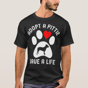 Camiseta Adotar Uma Vida Mais Rápida - Salvamento De Cachor