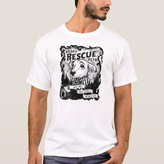 Camiseta Adote animais de estimação do salvamento