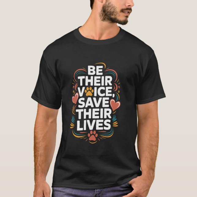 Camiseta Adote cotação de resgate de animais para resgate d (Frente)