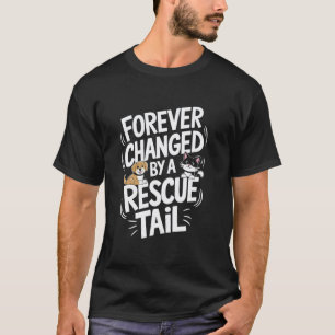 Camiseta Adote Design de Resgate de Animais Salve Cachorro