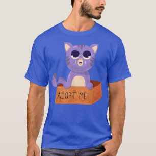 Camiseta Adote-Me Pets, Gato Engraçado Num Bo, para as mulh