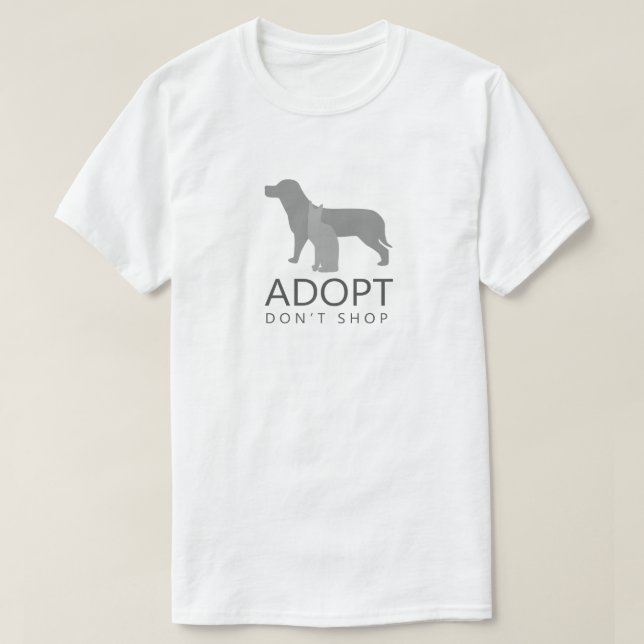 Camiseta Adote Não Compre (Frente do Design)