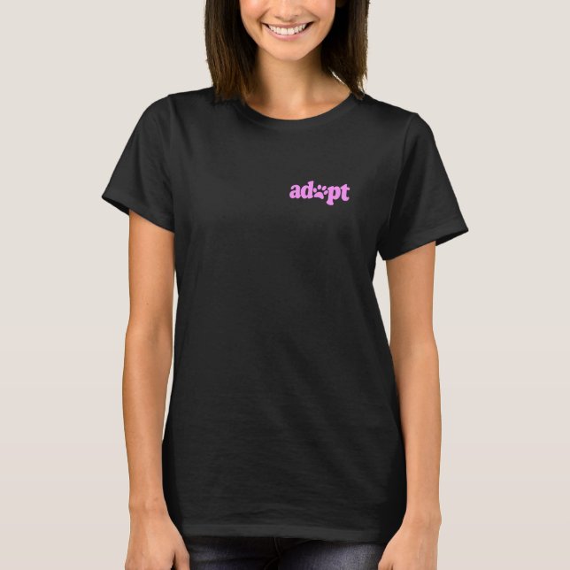CAMISETA ADOTE NÃO COMPRE O CACHORRO DE RESGATE DO LOVER DE (Frente)