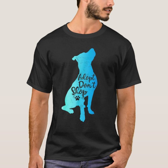 Camiseta Adote Pitbull Não Compre Pitbulls Mãe de Cachorro  (Frente)
