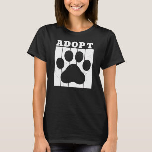 Camiseta Adote Preto e Branco