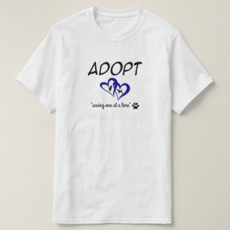 Camiseta Adote "Salvando Um de Cada Vez"