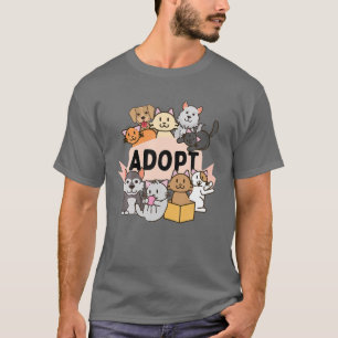 Camiseta Adote Seu Pet - Amante de Animais