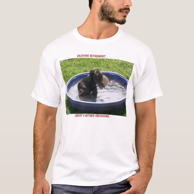 Camiseta Adote um galgo aposentado (Frente)