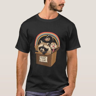 Camiseta Adote Um Gato Guaxinim Gambá Cangambá Pandas Do Li