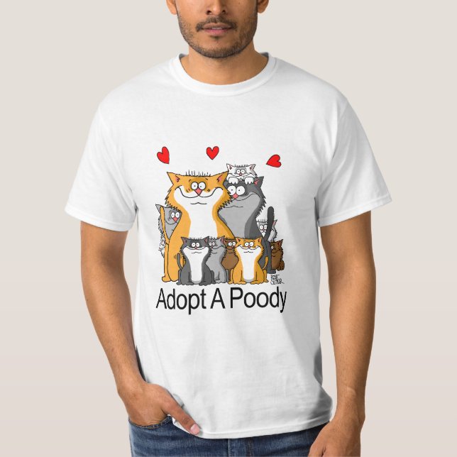 Camiseta Adote um Poody (Frente)