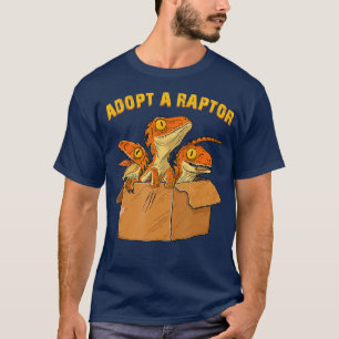 Camiseta Adote um raptor engraçado, os animais de estimação
