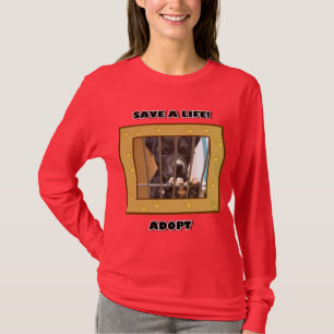Camiseta Adote um t-shirt do filhote de cachorro