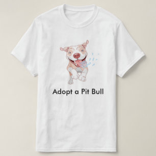 Camiseta Adote um t-shirt do pitbull