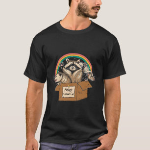 Camiseta Adote Uma Rua Ca Ogambm Raccoon Skunk