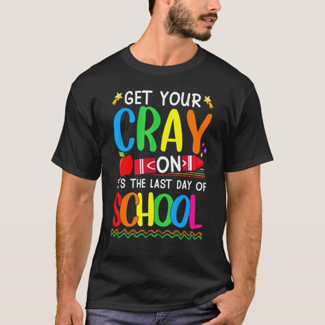 Camiseta Adquira seu professor de Crayon. É o último dia (Frente)