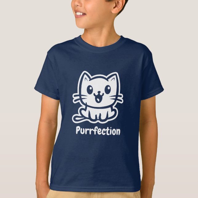 Camiseta Adquirência, Gato De Anime Muito Bonito (Frente)