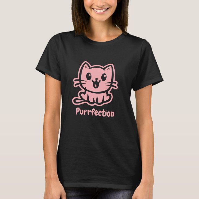 Camiseta Adquirência, Gato De Anime Muito Bonito (Frente)