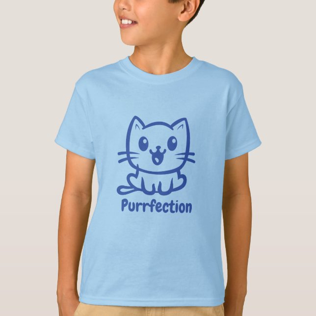 Camiseta Adquirência, Gato De Anime Muito Bonito (Frente)