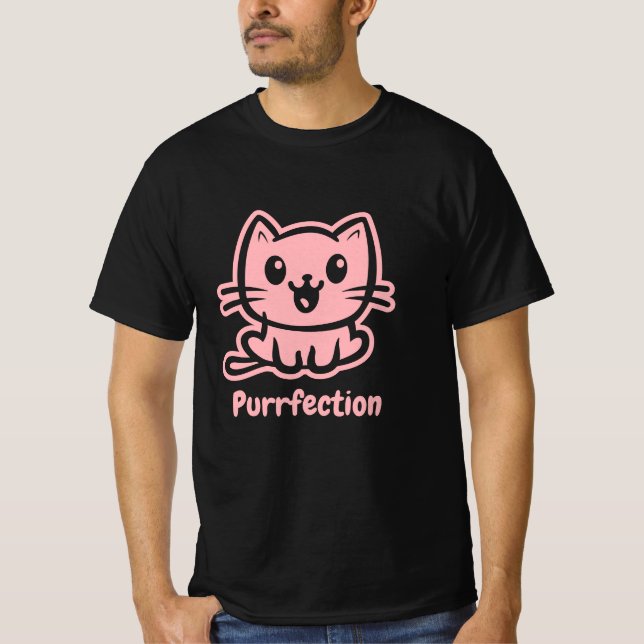 Camiseta Adquirência, Gato De Anime Muito Bonito (Frente)