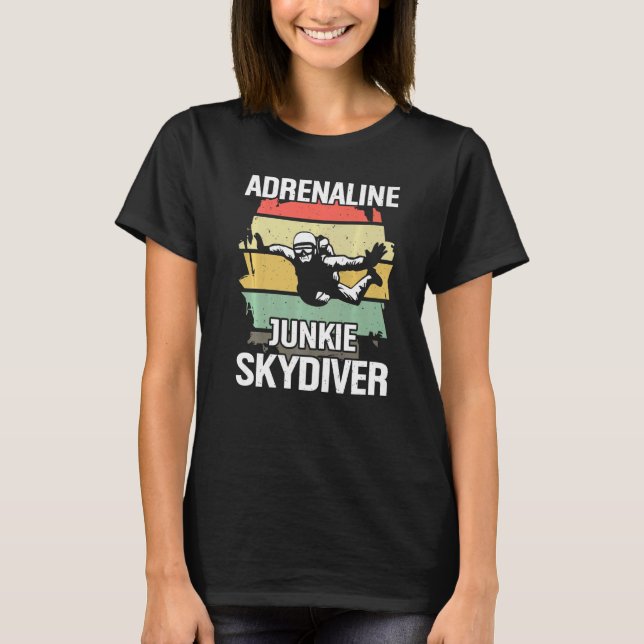 Camiseta Adrenaline Junkie Skydiver (Frente)