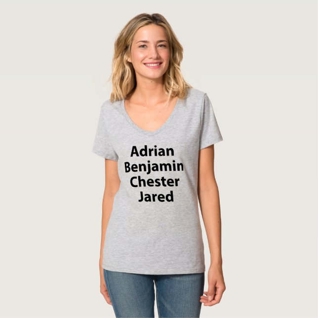 Camiseta Adrian Benjamin Chester Jared T-Shirt (Frente Completa)
