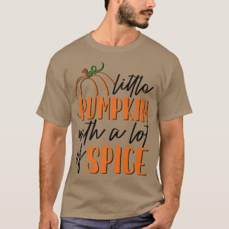 Camiseta AdrL Pequeno Pumpkin Com Um Grande Fal De Outono