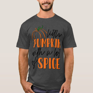 Camiseta AdrL Pequeno Pumpkin Com Um Grande Fal De Outono