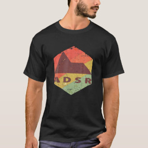 Camiseta ADSR do sintetizador modular analógico