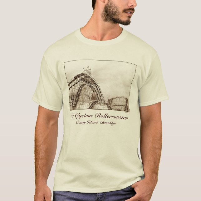Camiseta Adulta Ciclone Rollercoaster (Frente)