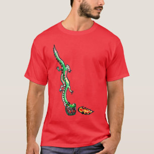 Camiseta Adulta de Dragão Alegre