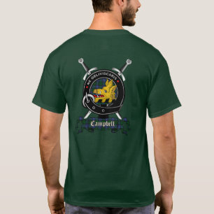 Camiseta Adulta do Crachá Campbell Clan