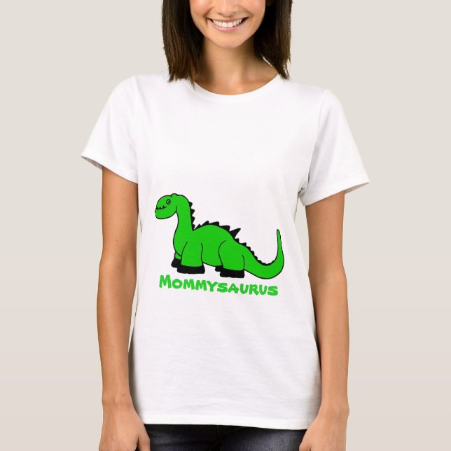 Camiseta Adulta do Dinossauro Personalizada para M (Frente)