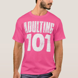 Camiseta Adultando 101 Tipografia Vintage