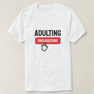 Camiseta Adultar é Humor de Cancelamento da Assinatura Difí