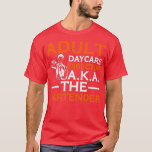 Camiseta Adulto de Cuidados de Dia do Barman 1