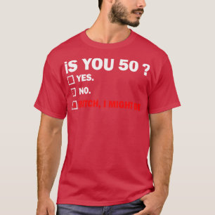 Camiseta Adulto Engraçado, 50 Anos, Aniversário com 50 Anos