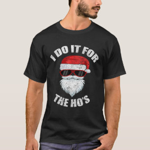 Camiseta Adulto Engraçado Sujo De Natal Pajama Ho Pj M
