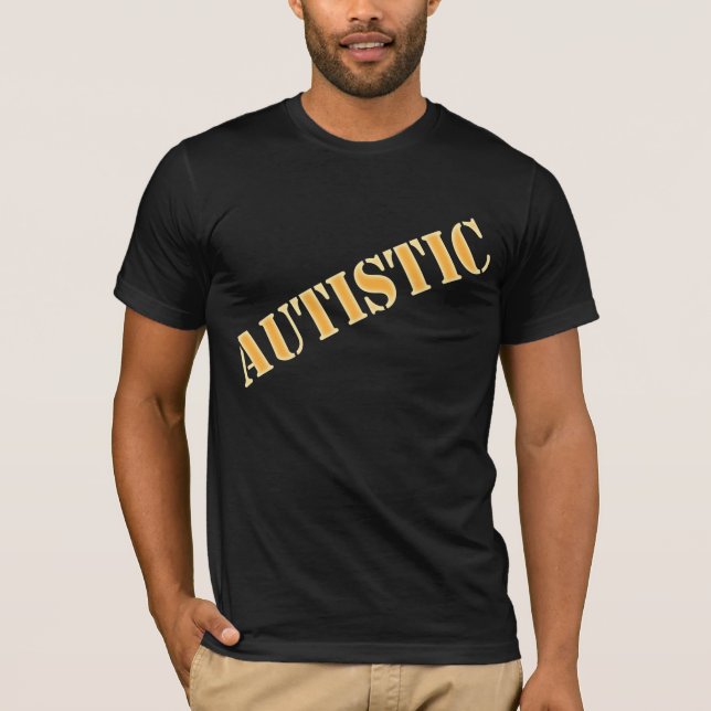Camiseta Adulto etiquetado autístico (Frente)